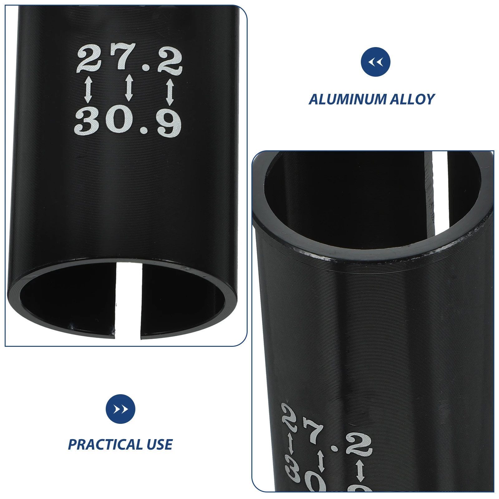 Bicycle Seatpost Conversion Sleeve 27.2 to 30.9mm Aluminum Adapter Lightweight Shim for Road Bike Fits Oversized Tube Black
Bicycle Seatpost Conversion Sleeve 27.2 to 30.9mm Aluminum Adapter Lightweight Shim for Road Bike Fits Oversized Tube Black