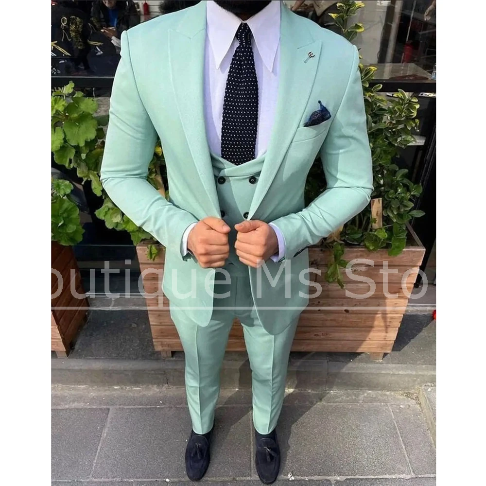 Men's 3 Piece Suit Slim Fit Formal One Button Blazer Vest Pants Set Stylish Wedding Prom Business Event Party Elegant Male Suit
Men's 3 Piece Suit Slim Fit Formal One Button Blazer Vest Pants Set Stylish Wedding Prom Business Event Party Elegant Male Suit