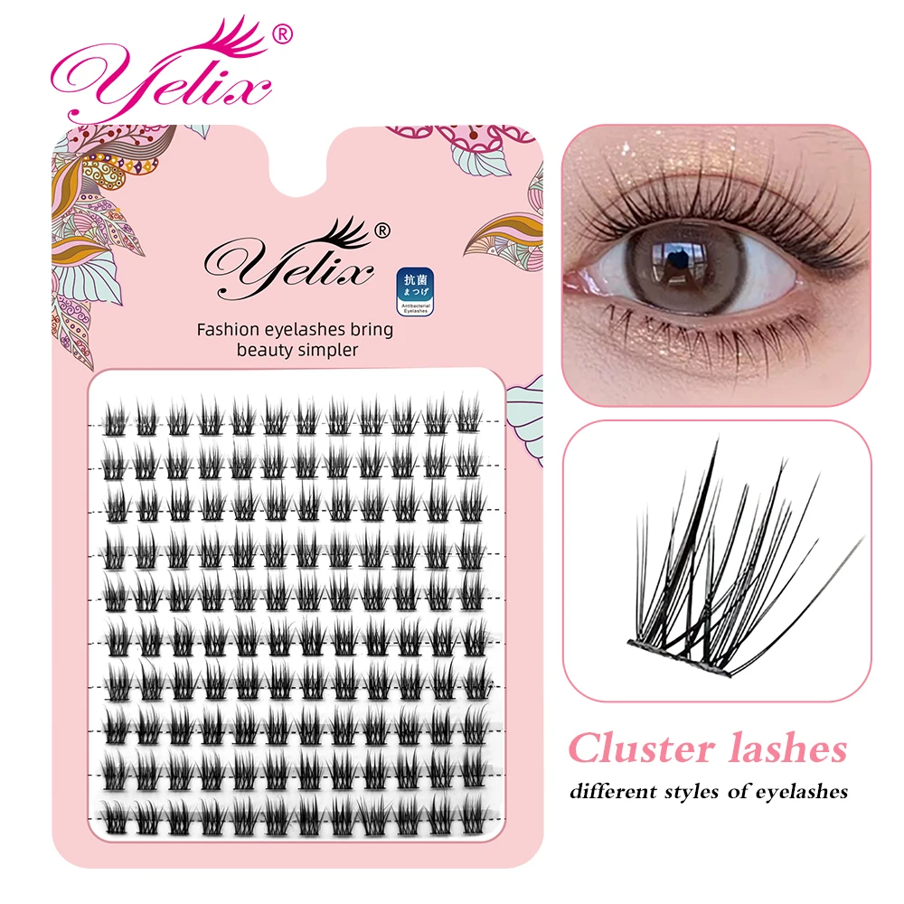 Yelix false lashes clusters chinese makeup natural eyelashes and high quality kawaii makeup
Yelix false lashes clusters chinese makeup natural eyelashes and high quality kawaii makeup