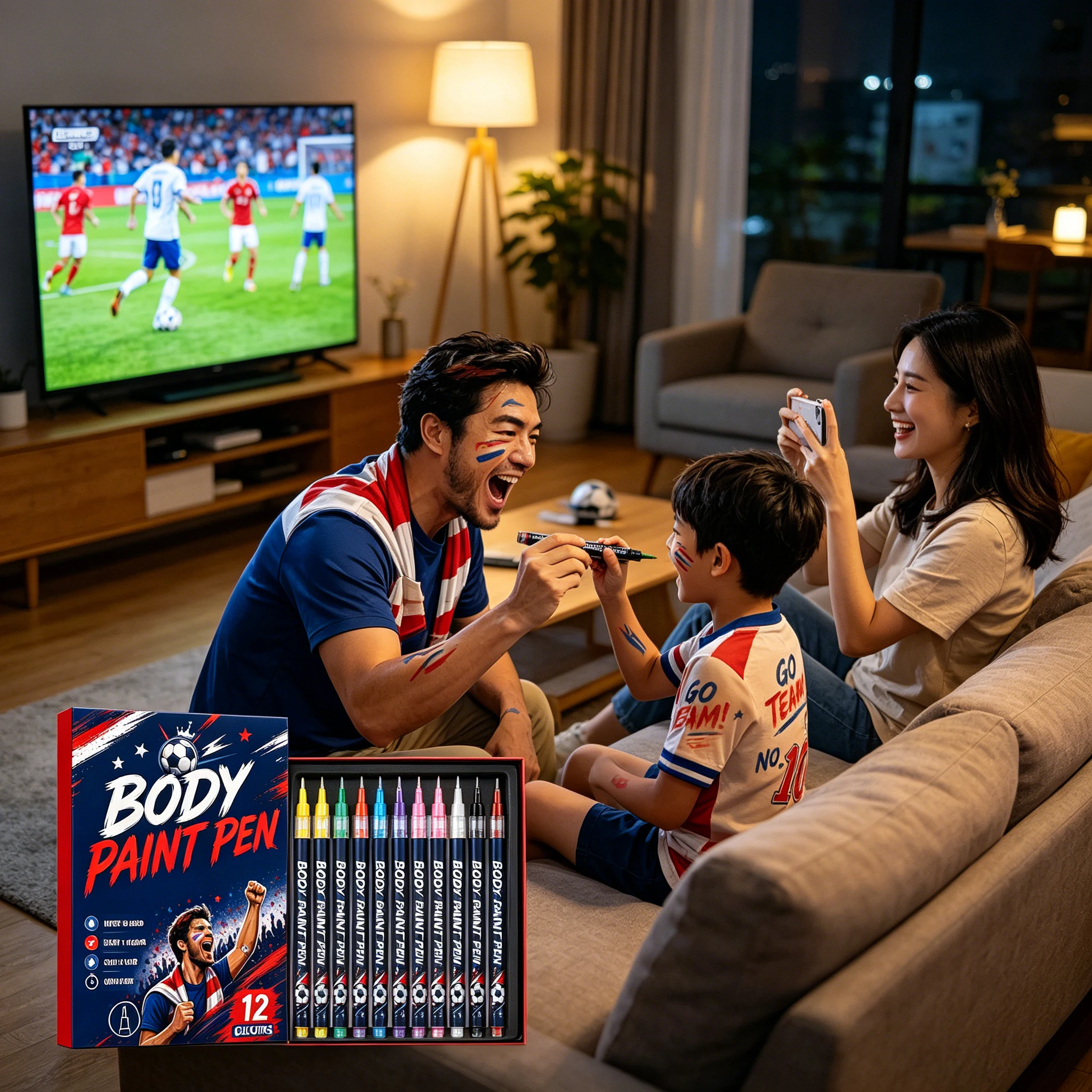 12 Colors Champion Fan Edition Nail Art Marker Pen Water Based Quick Dry Waterproof Football Theme DIY Graffiti Drawing Liner Pe
12 Colors Champion Fan Edition Nail Art Marker Pen Water Based Quick Dry Waterproof Football Theme DIY Graffiti Drawing Liner Pe