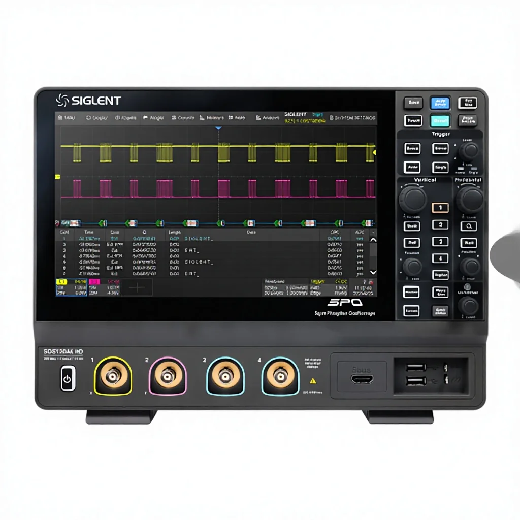 SIGLENT SDS1204X HD Digital Oscilloscope 200MHz Bandwidth, 4 Channels, 12-bit, 100Mpts Memory Depth
SIGLENT SDS1204X HD Digital Oscilloscope 200MHz Bandwidth, 4 Channels, 12-bit, 100Mpts Memory Depth