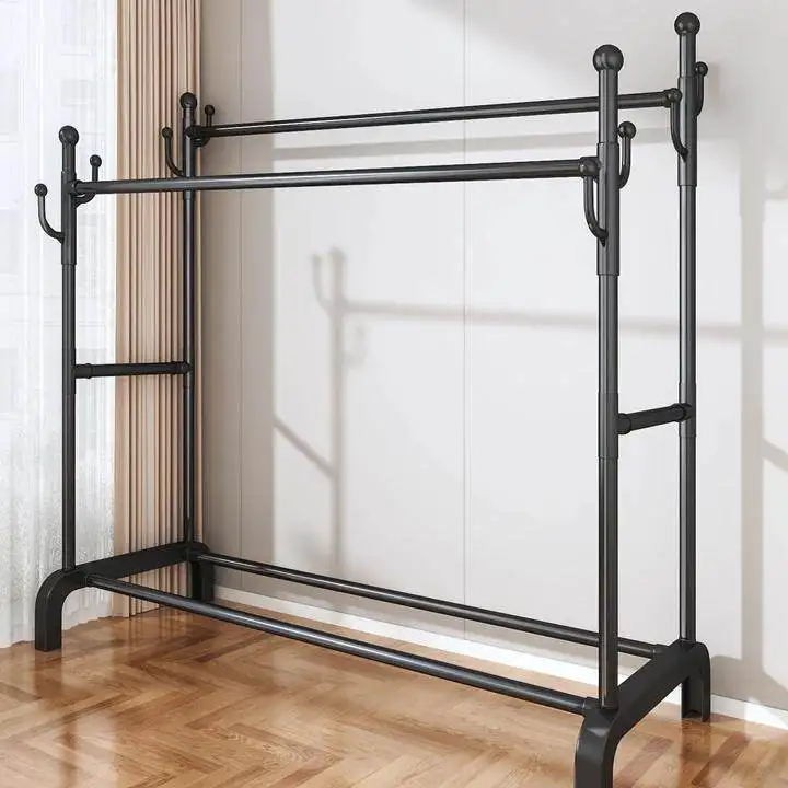 Simple Floor-Mounted Bedroom Clothes Hanger Thickened Indoor Clothes Drying Rack Home Use Clothes Hanging Rod Shelf Dormitory
Simple Floor-Mounted Bedroom Clothes Hanger Thickened Indoor Clothes Drying Rack Home Use Clothes Hanging Rod Shelf Dormitory