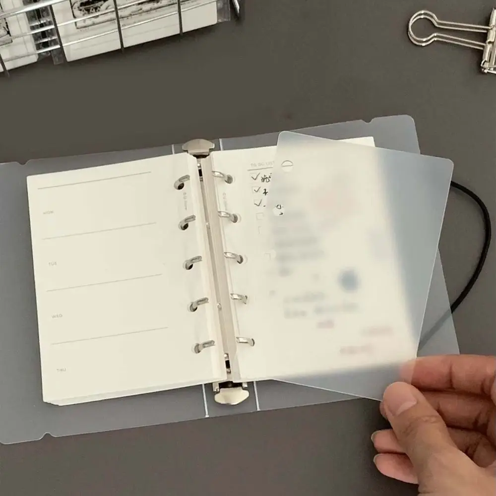 10pcs Transparent Loose-Leaf Notebook Refill Paper M5 A8 Clear Spiral Binder Divider Page Separator Spiral Binder Folders
10pcs Transparent Loose-Leaf Notebook Refill Paper M5 A8 Clear Spiral Binder Divider Page Separator Spiral Binder Folders