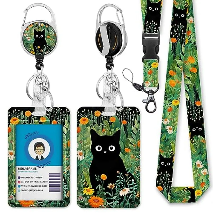 Lanyards for Id Badges, Id Badge Holder Heavy Duty and Retractable Keychain, Cute Badge Reel with 360 Degrees Rotate Carabiner
Lanyards for Id Badges, Id Badge Holder Heavy Duty and Retractable Keychain, Cute Badge Reel with 360 Degrees Rotate Carabiner
