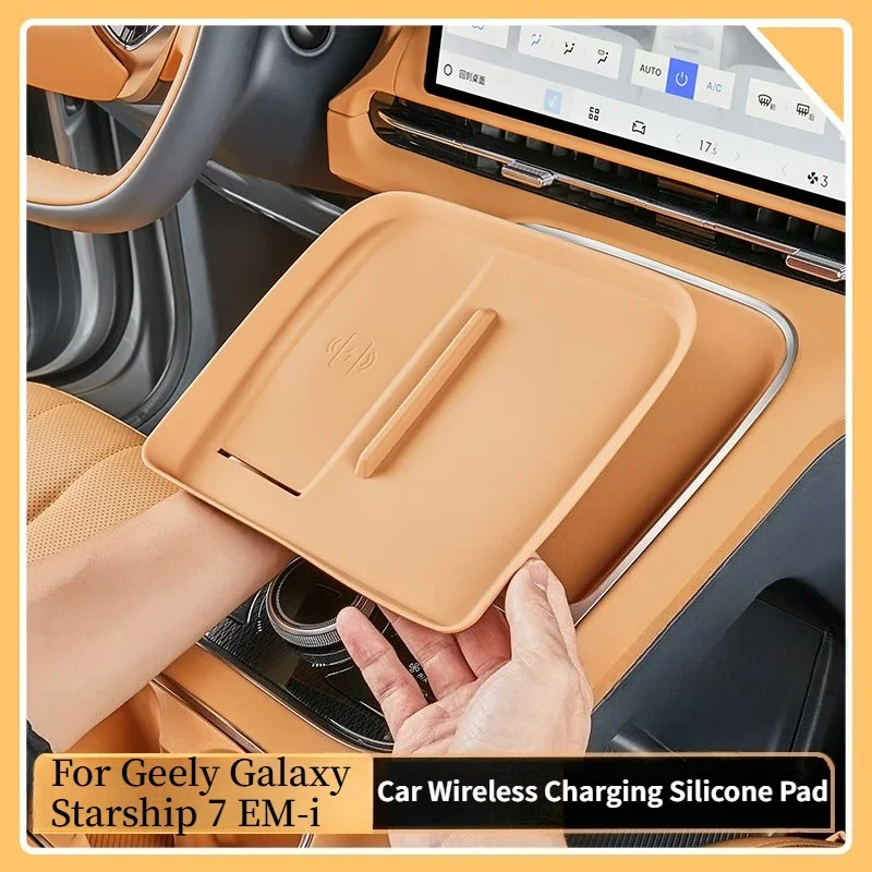 For Geely Galaxy Starship 7 EM-i Car Wireless Charging Silicone Pad Non-slip Pad Protective Pad Anti-Slip Mat Interior Accessory
For Geely Galaxy Starship 7 EM-i Car Wireless Charging Silicone Pad Non-slip Pad Protective Pad Anti-Slip Mat Interior Accessory