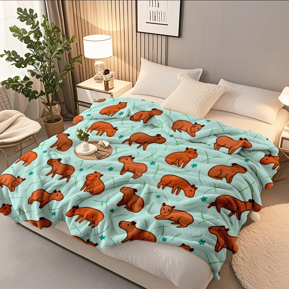 Selected Flannel Cozy Blanket Capybara Pattern Oriental Premium Bedding Weighted Blanket With Skin-friendly Lightweight Blankets
Selected Flannel Cozy Blanket Capybara Pattern Oriental Premium Bedding Weighted Blanket With Skin-friendly Lightweight Blankets