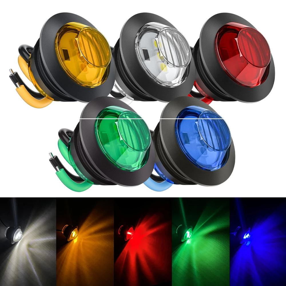 10x 12V 24V RED Side Mini Round 3/4" LED Marker Light Truck Trailer Boat Tractor Caravan ATV UTV RV Chassis Grille Signal Lamp
10x 12V 24V RED Side Mini Round 3/4" LED Marker Light Truck Trailer Boat Tractor Caravan ATV UTV RV Chassis Grille Signal Lamp