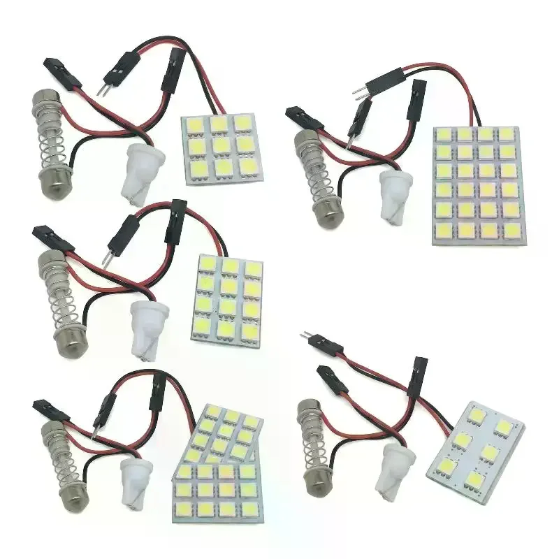 T10 5050 LED Interior Panel White Light Reading Lamp Universal Car Trunk Roof Dome Bulb 6/9/12/15/24/ SMD Lights 12V
T10 5050 LED Interior Panel White Light Reading Lamp Universal Car Trunk Roof Dome Bulb 6/9/12/15/24/ SMD Lights 12V