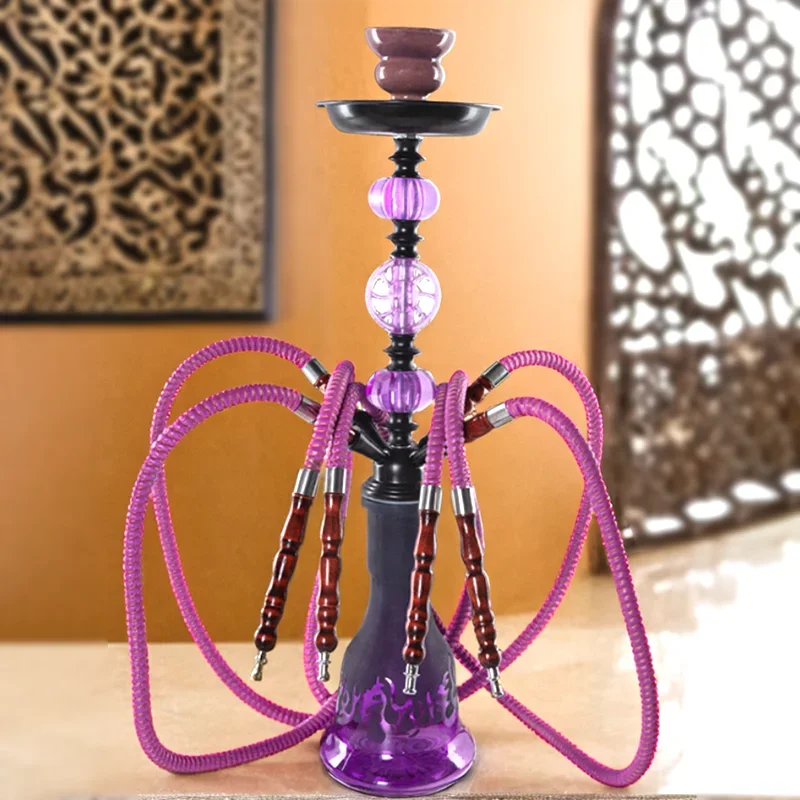 Purple,21.6in\55cm Medium,Double\Four Hose 2\4,Bar Shisha Full Set Luxury Smoking Pipe Hookah,Glass Vase,Ceramics bowl
Purple,21.6in\55cm Medium,Double\Four Hose 2\4,Bar Shisha Full Set Luxury Smoking Pipe Hookah,Glass Vase,Ceramics bowl
