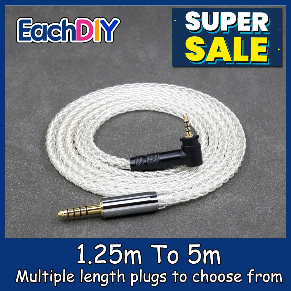 8 Core 99% 7n Pure Silver Palladium Earphone Headphone Cable For Fostex T50RP 50TH Anniversary RP Stereo LN008498
8 Core 99% 7n Pure Silver Palladium Earphone Headphone Cable For Fostex T50RP 50TH Anniversary RP Stereo LN008498