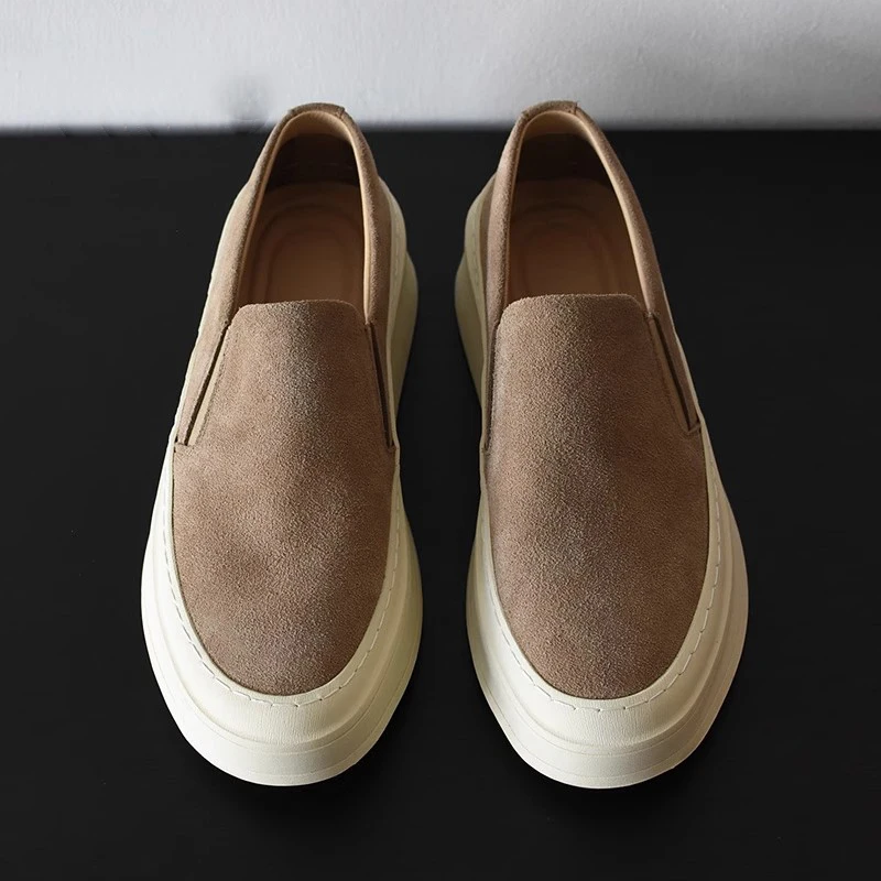 Fashionable Casual Men's Slip-On Loafers Versatile Low-Top Leather Shoes Breathable Comfortable Round-Toe Flat-Heeled Shoes
Fashionable Casual Men's Slip-On Loafers Versatile Low-Top Leather Shoes Breathable Comfortable Round-Toe Flat-Heeled Shoes