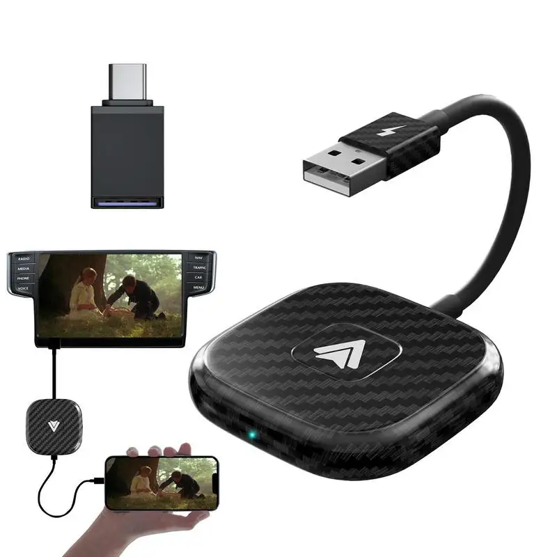 Wired To Wireless Adapter Car Screen Mirroring Device Mirror Phone To Car Screen Wired To Wireless Module For Fast Transmission
Wired To Wireless Adapter Car Screen Mirroring Device Mirror Phone To Car Screen Wired To Wireless Module For Fast Transmission