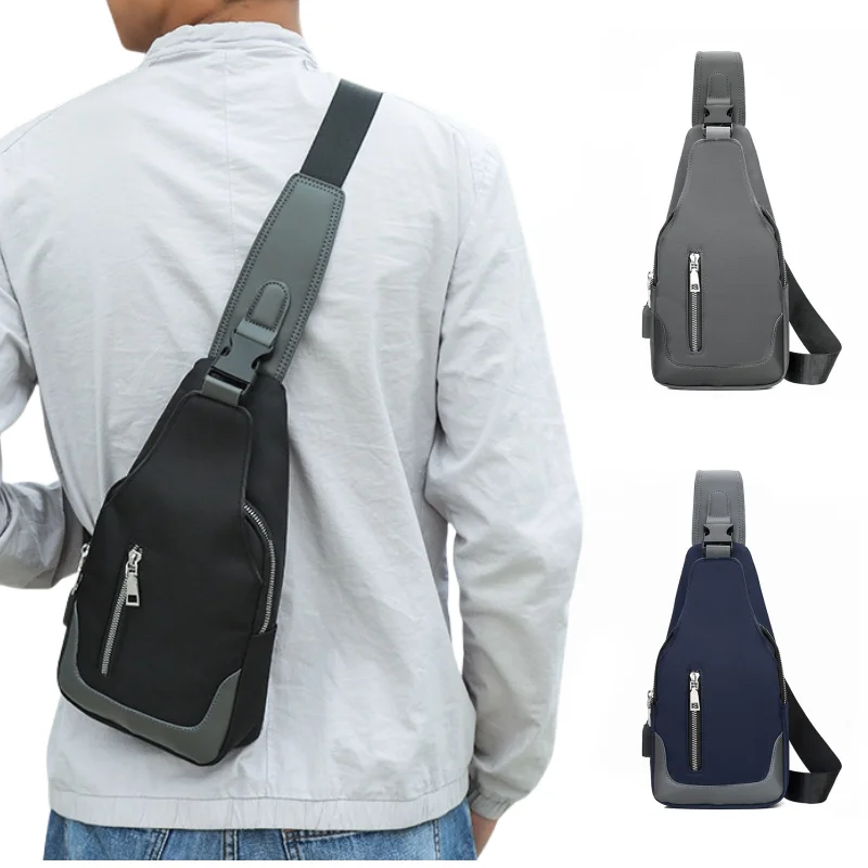 New Business Men's Chest Bag, Simple and Casual Crossbody Bag, Multi-functional Waterproof Large-capacity Single-shoulder Bag
New Business Men's Chest Bag, Simple and Casual Crossbody Bag, Multi-functional Waterproof Large-capacity Single-shoulder Bag