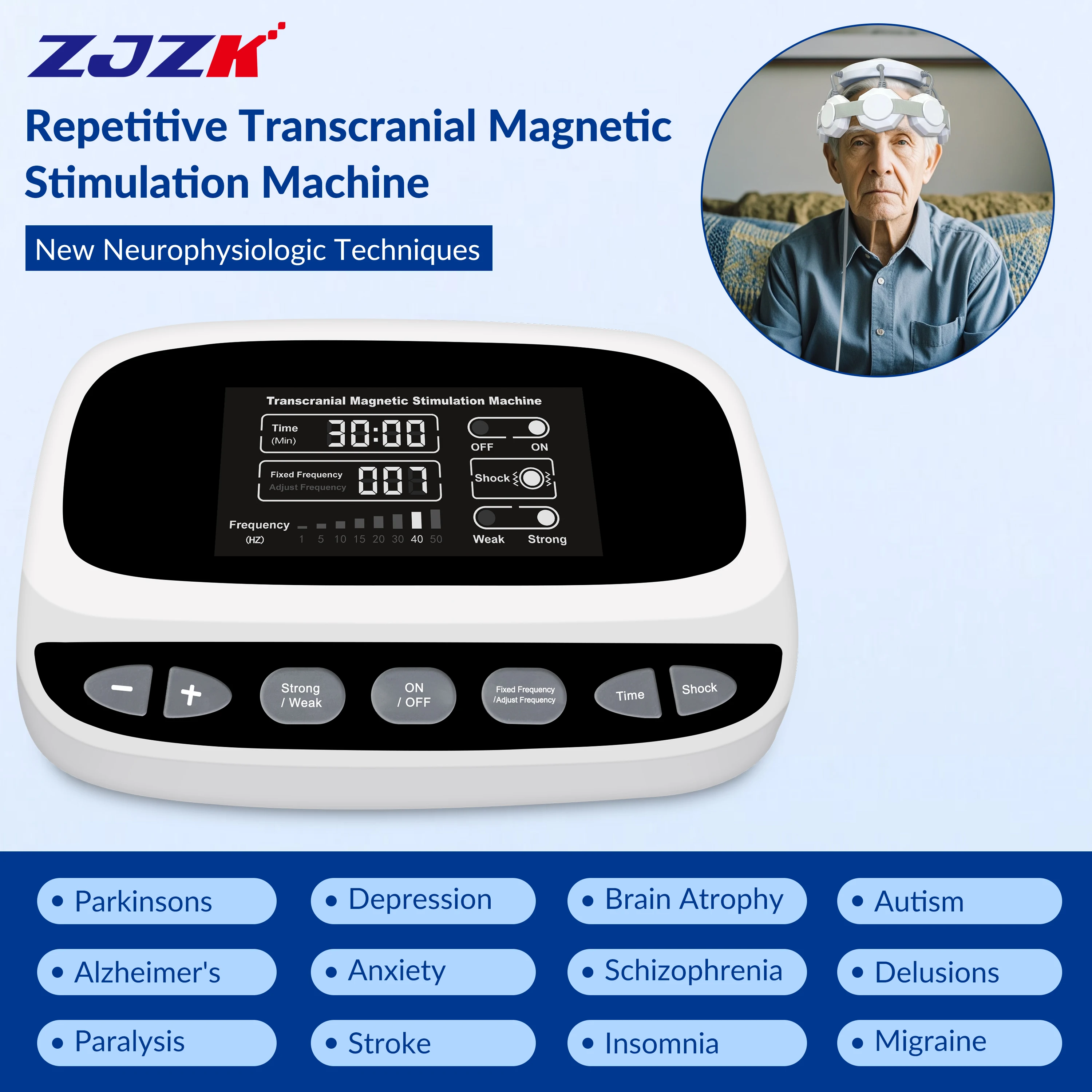 ZJZK Depression Magnetic Stimulation Tms For Bipolar 2 And Bipolar Disorder Psychiatric Disease Traumatic Brain Injury(TBI)
ZJZK Depression Magnetic Stimulation Tms For Bipolar 2 And Bipolar Disorder Psychiatric Disease Traumatic Brain Injury(TBI)