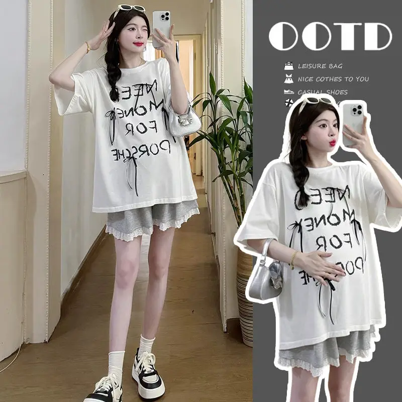 Letter Women Pajamas Summer Sleepwear Short Sleeve Set 2 Pieces Lace Night Wears Korean Sleeping Casual Cute Home Suit 2025 New
Letter Women Pajamas Summer Sleepwear Short Sleeve Set 2 Pieces Lace Night Wears Korean Sleeping Casual Cute Home Suit 2025 New