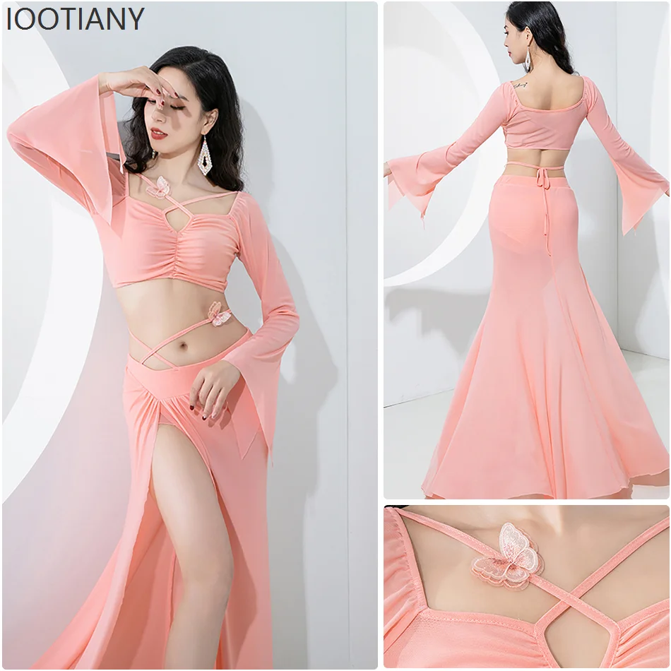 Belly Dance Performance Clothes Dance Clothes Tops And Skirts Rose Pink Women's Stage Performance Practice Clothes Dance Costume
Belly Dance Performance Clothes Dance Clothes Tops And Skirts Rose Pink Women's Stage Performance Practice Clothes Dance Costume