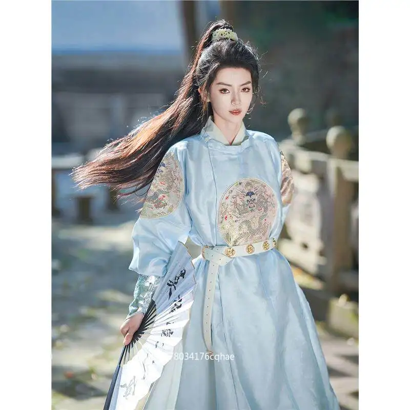 Improved Tang Style Round Collar Robe Hanfu, Store Anniversary Edition, Autumn Unisex, Makeup Flower Imitation
Improved Tang Style Round Collar Robe Hanfu, Store Anniversary Edition, Autumn Unisex, Makeup Flower Imitation