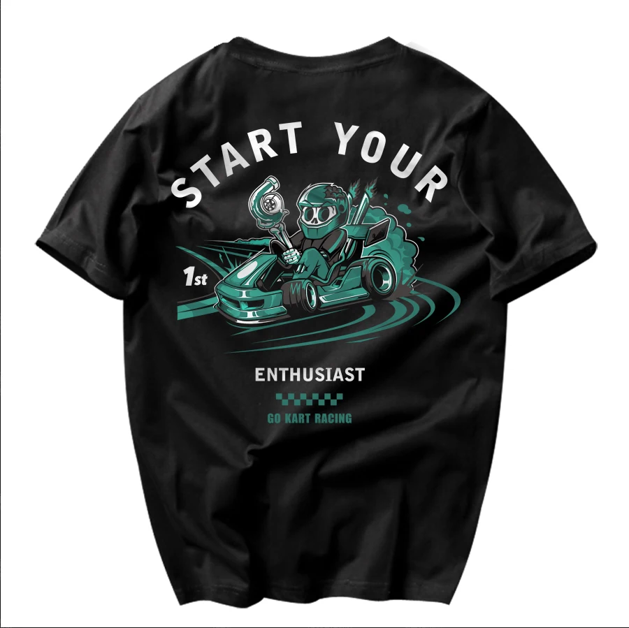 New JDM Modified Car Kart Theme Cartoon Print Graphic T-shirt Men's Clothing Breathable Motorcycle T-shirt MotoGP RWB
New JDM Modified Car Kart Theme Cartoon Print Graphic T-shirt Men's Clothing Breathable Motorcycle T-shirt MotoGP RWB