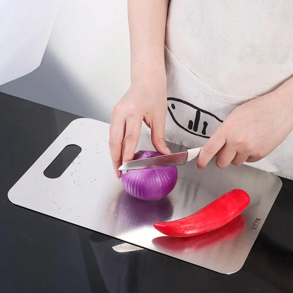 Household Stainless Steel Cutting Board Anti-mold Chopping Board Vegetable Cutting Board Cutting Boards Mats Cooking Tools 
Household Stainless Steel Cutting Board Anti-mold Chopping Board Vegetable Cutting Board Cutting Boards Mats Cooking Tools