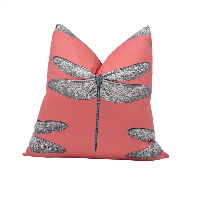 Coral / Mint - Delicately Drawn Designer Dragonfly Cushion Cover - Luxury Throw Pillow Cover - Home Decor
Coral / Mint - Delicately Drawn Designer Dragonfly Cushion Cover - Luxury Throw Pillow Cover - Home Decor