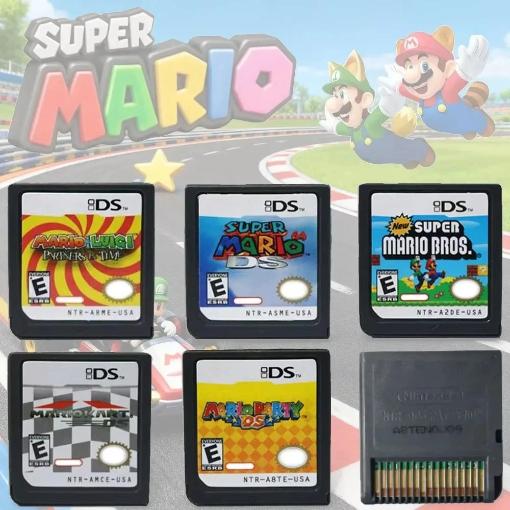 Mario Series Game Cartridge New Super Mario Bros Mario Kart DS Mario Party DS For NDSL 2DS 3DS
Mario Series Game Cartridge New Super Mario Bros Mario Kart DS Mario Party DS For NDSL 2DS 3DS