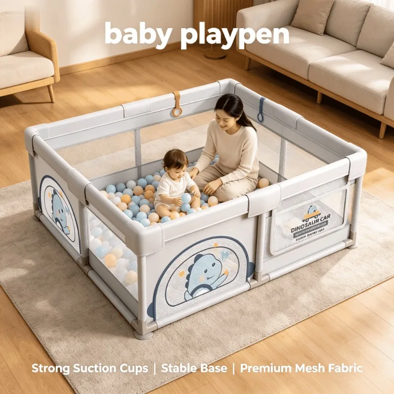 Baby Playpen Play Yard Baby Bed Rail Guard Foldable Portable Indoor Outdoor 8 Panel Easy Setup Safety Gate Child Pet Barrier
Baby Playpen Play Yard Baby Bed Rail Guard Foldable Portable Indoor Outdoor 8 Panel Easy Setup Safety Gate Child Pet Barrier