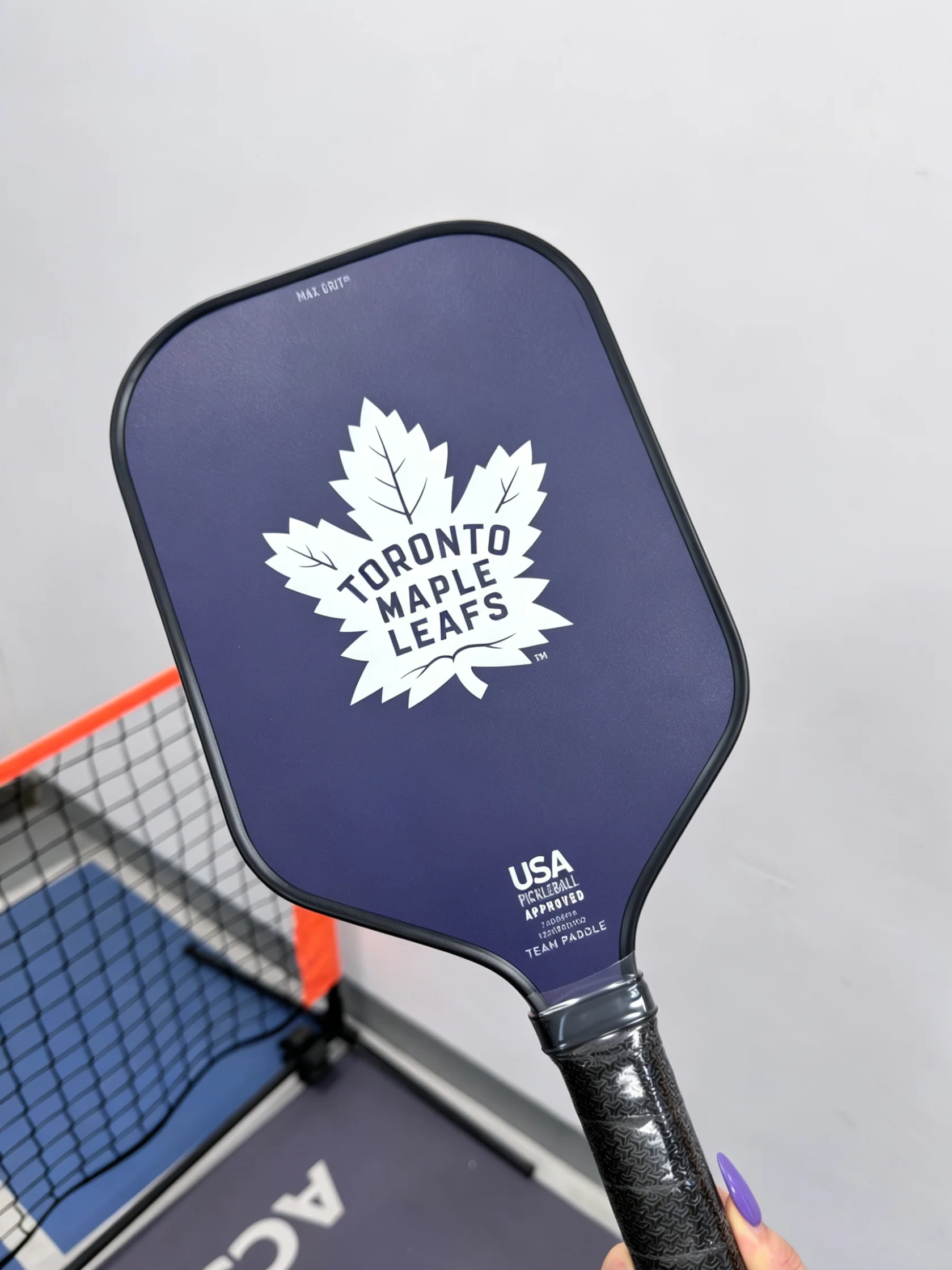Blue Maple Leaf Pickleball Paddle with Max Grit Surface Fiberglass USA Approved for Team Training Racket
Blue Maple Leaf Pickleball Paddle with Max Grit Surface Fiberglass USA Approved for Team Training Racket