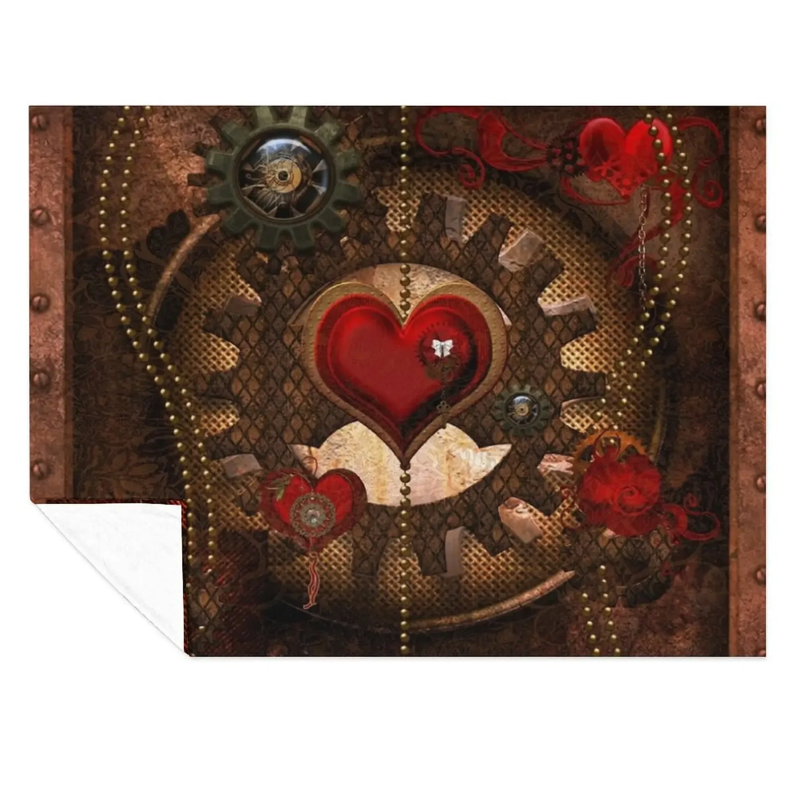 Steampunk, awesome steampunk heart Throw Blanket Personalized Gift Soft Plaid Decoratives Vintage Blankets
Steampunk, awesome steampunk heart Throw Blanket Personalized Gift Soft Plaid Decoratives Vintage Blankets