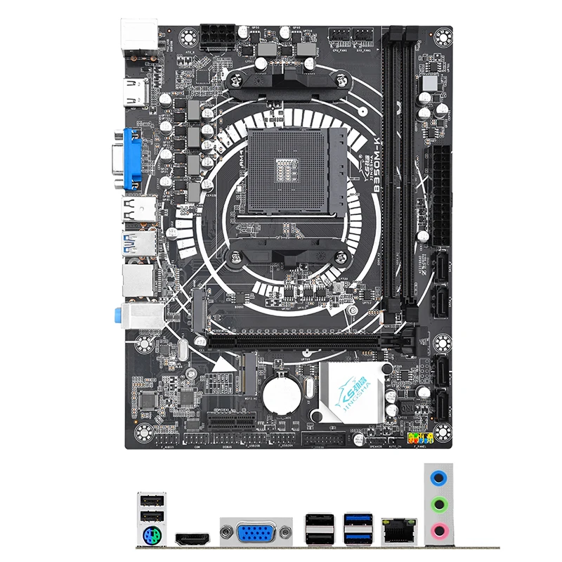 JINGSHA B350M-K Gaming Motherboard AMD Socket AM4 B350 CPU DDR4 Memory 64GB for Nvme M.2 USB3.0 SATA3.0 Desktop Dual Channel
JINGSHA B350M-K Gaming Motherboard AMD Socket AM4 B350 CPU DDR4 Memory 64GB for Nvme M.2 USB3.0 SATA3.0 Desktop Dual Channel