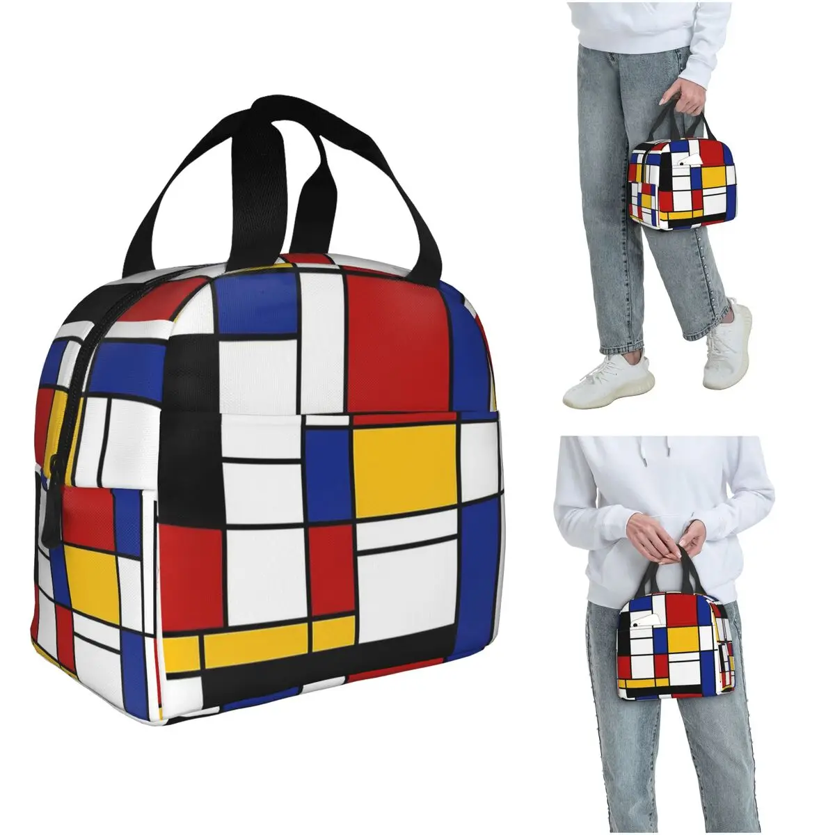 Термосумка для обедов Piet Mondrian для женщин и детей, портативная термосумка для еды, термосумка-тоут
Термосумка для обедов Piet Mondrian для женщин и детей, портативная термосумка для еды, термосумка-тоут
