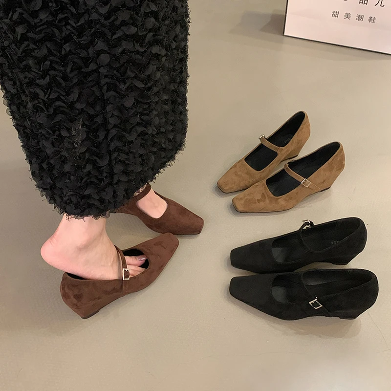 Shoes Women Flats Square Toe Shallow Mouth Low Heels Dress Summer New Comfortable Retro Mary Janes Retro Woman Shoes Shallow
Shoes Women Flats Square Toe Shallow Mouth Low Heels Dress Summer New Comfortable Retro Mary Janes Retro Woman Shoes Shallow