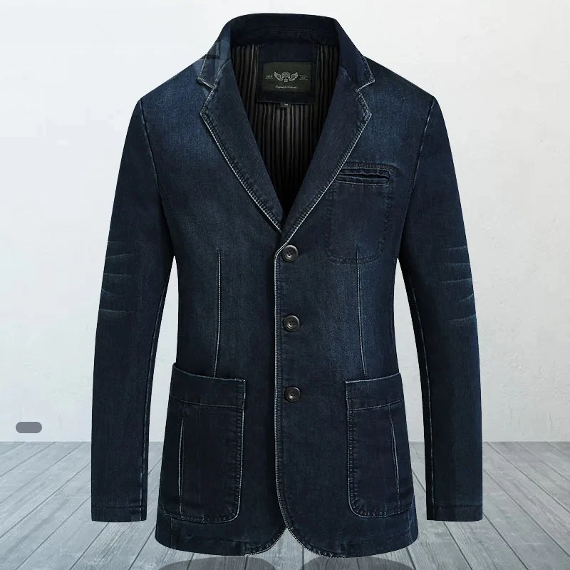 New Mens Denim Blazer Male Suit Jacket Oversized Fashion Cotton Vintage 4XL Blue Coat Denim Jacket Men Jeans Blazers
New Mens Denim Blazer Male Suit Jacket Oversized Fashion Cotton Vintage 4XL Blue Coat Denim Jacket Men Jeans Blazers