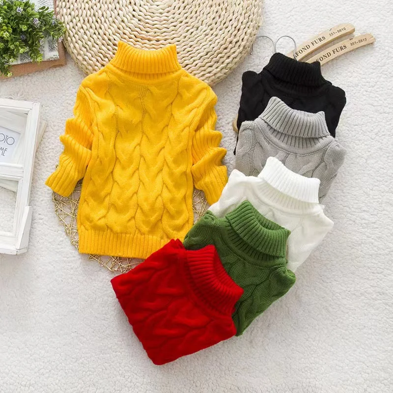 2-8 Years Kids Boy Girl Sweater Knitwear Turtleneck Pullover Clothes Baby Winter Tops Solid Sweaters Children Boy Girl Warm Coat
2-8 Years Kids Boy Girl Sweater Knitwear Turtleneck Pullover Clothes Baby Winter Tops Solid Sweaters Children Boy Girl Warm Coat