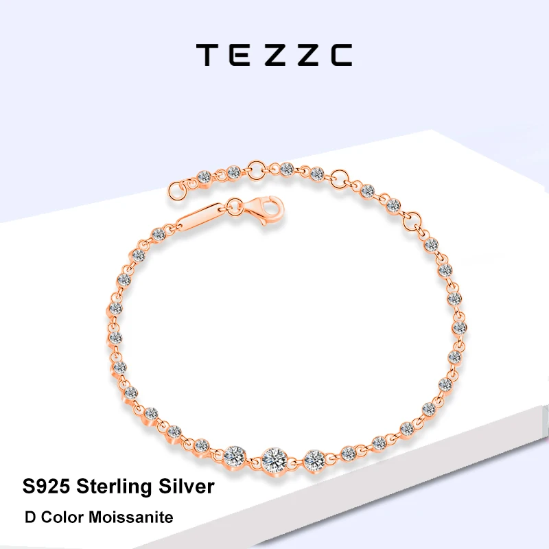 Браслет цвета шампанского Tezzc, стерлинговое серебро S925, сверкающая звеньевая цепочка, очаровательный теннисный браслет для женщин, свадебные ювелирные украшения
Браслет цвета шампанского Tezzc, стерлинговое серебро S925, сверкающая звеньевая цепочка, очаровательный теннисный браслет для женщин, свадебные ювелирные украшения