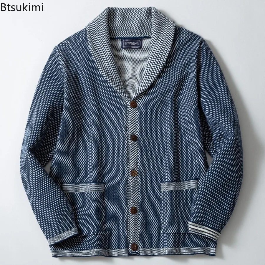 2026 Men's Knitting Warm Sweaters Long Sleeve Single Breasted Splice Pockets Knit Sweater Coats Autumn Winter Fashion Cardigans
2026 Men's Knitting Warm Sweaters Long Sleeve Single Breasted Splice Pockets Knit Sweater Coats Autumn Winter Fashion Cardigans