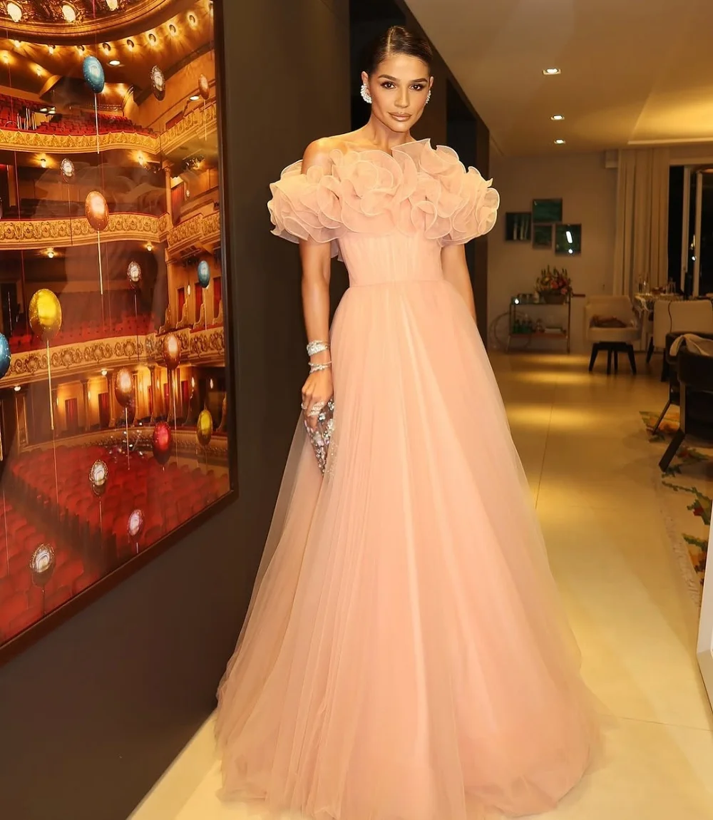 Customized Sparkle Net Ruched Pleat A-line Off-the-shoulder Long Dresses Bespoke Occasion Party Exquisite Simple
Customized Sparkle Net Ruched Pleat A-line Off-the-shoulder Long Dresses Bespoke Occasion Party Exquisite Simple