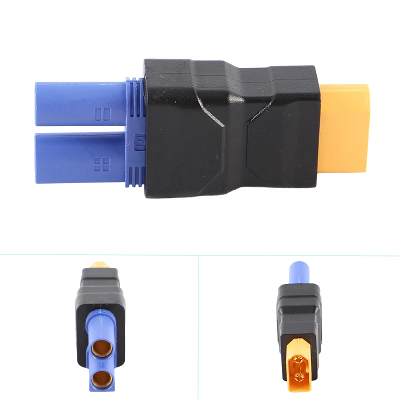 RC Battery Adapter, XT60 Male to EC5 Female Connector, Injection Molded LiPo Battery Plug for Micro FPV Drone
RC Battery Adapter, XT60 Male to EC5 Female Connector, Injection Molded LiPo Battery Plug for Micro FPV Drone