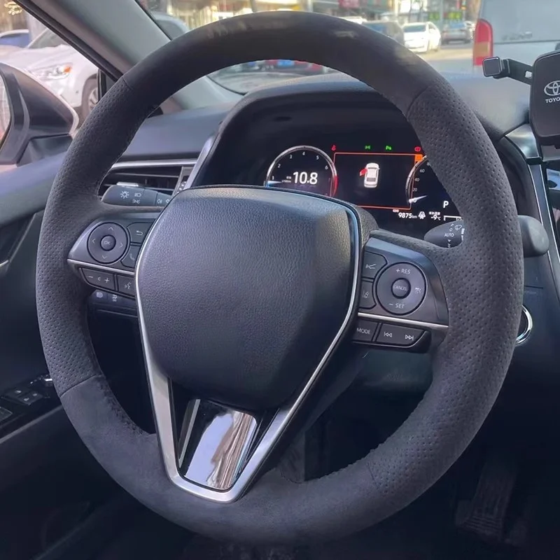 Black Suede Leather Non-Slip DIY Car Steering Wheel Cover For Toyota Camry 2018-2019 Avalon 2019 Corolla 2019-2020 RAV4 2019
Black Suede Leather Non-Slip DIY Car Steering Wheel Cover For Toyota Camry 2018-2019 Avalon 2019 Corolla 2019-2020 RAV4 2019
