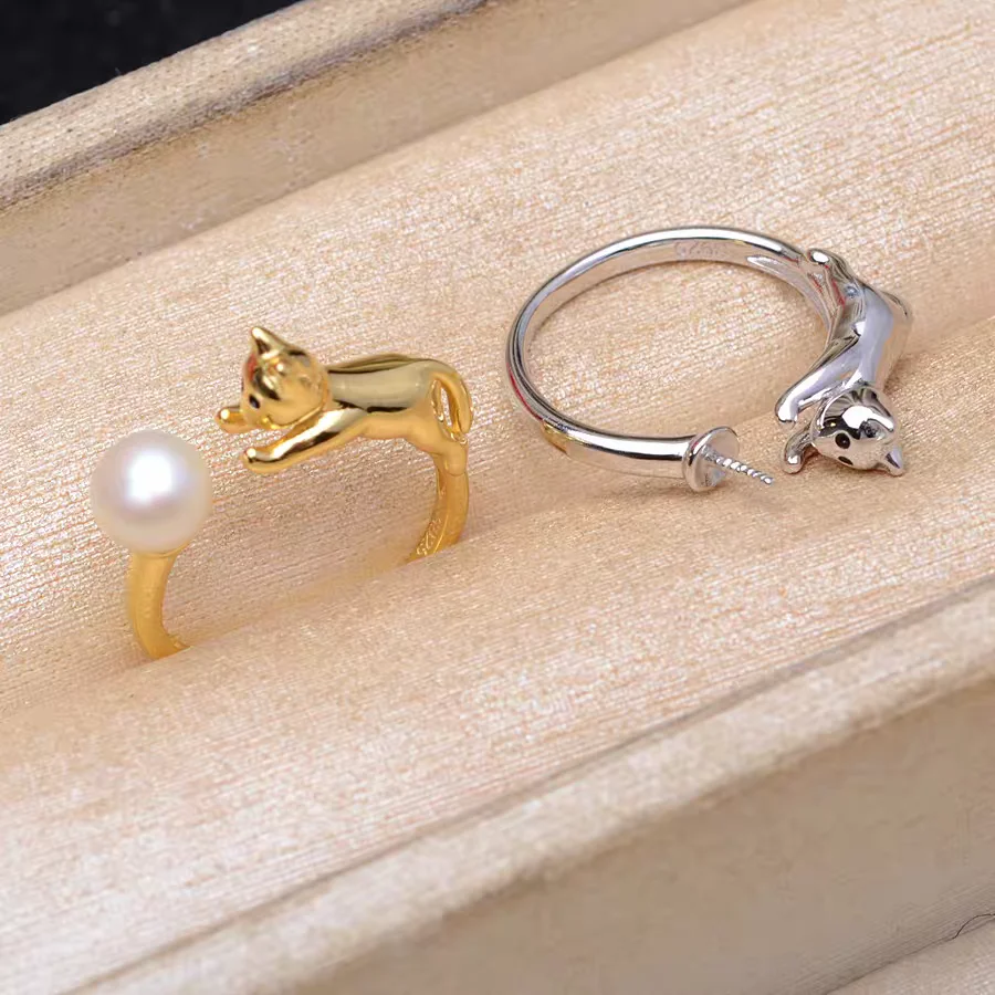 S925 Sterling Silver Adjustable Finger Ring Mountings Base Setting Findings Jewelry Components for 8-10mm Pearls 3pcs/lot
S925 Sterling Silver Adjustable Finger Ring Mountings Base Setting Findings Jewelry Components for 8-10mm Pearls 3pcs/lot