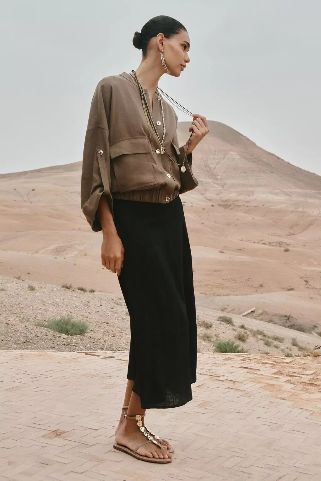 BB6545 ZA25 Summer New Women's Fashion Versatile High Waist A-line Bottom with Belt Blended Midi Skirt 0387065
BB6545 ZA25 Summer New Women's Fashion Versatile High Waist A-line Bottom with Belt Blended Midi Skirt 0387065