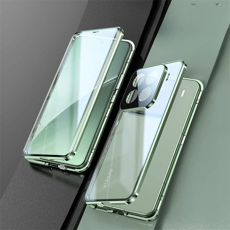 For Xiaomi 15T Pro Magnetic Adsorption Double-Sided Tempered Glass Phone Case for Xiaomi 15 T Mi15Tpro Metal Frame Hard Cover
For Xiaomi 15T Pro Magnetic Adsorption Double-Sided Tempered Glass Phone Case for Xiaomi 15 T Mi15Tpro Metal Frame Hard Cover