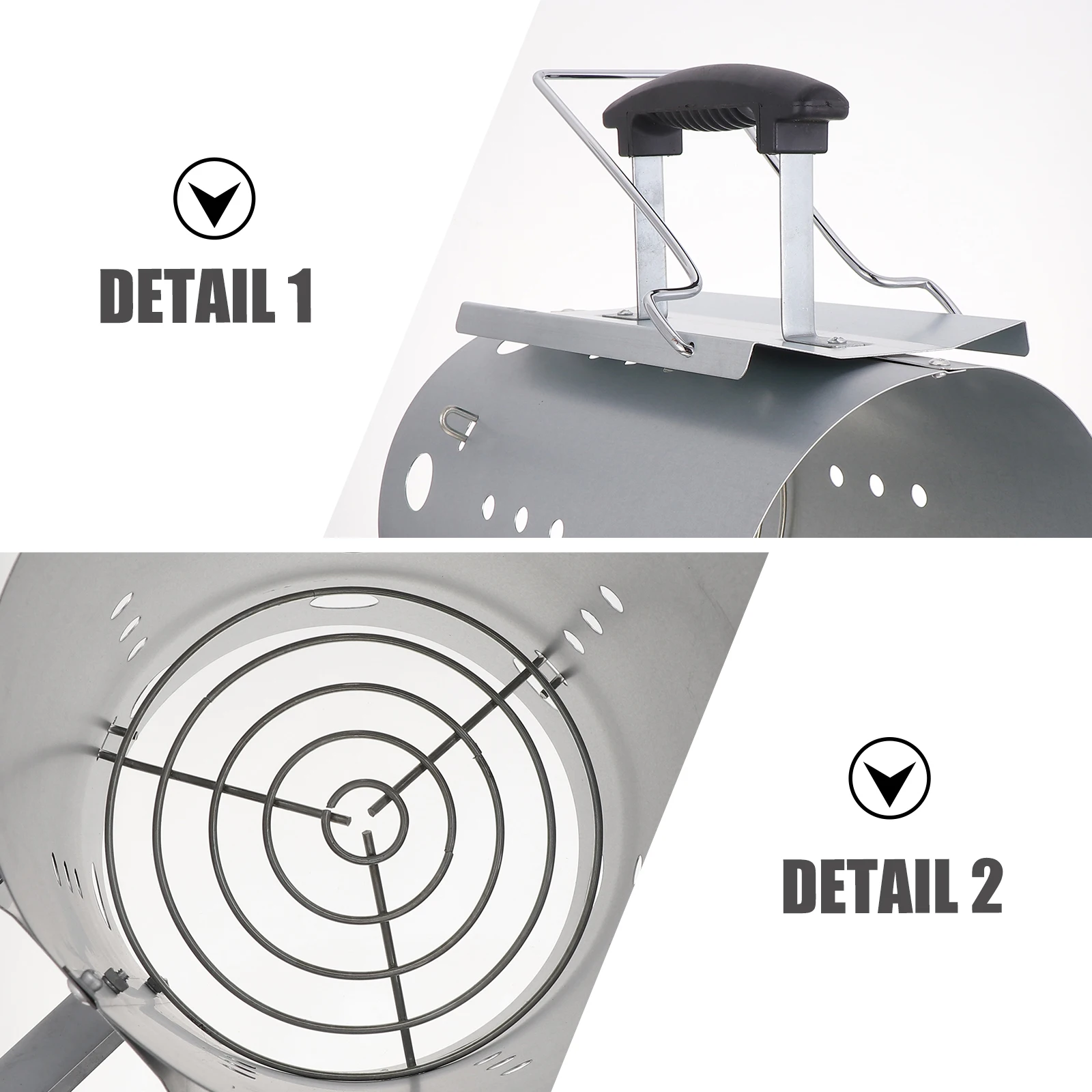 Barrel Charcoal Stove Chimney Starter Odorless BBQ Tool Galvanized Ventilation Efficient Light Cubes
Barrel Charcoal Stove Chimney Starter Odorless BBQ Tool Galvanized Ventilation Efficient Light Cubes