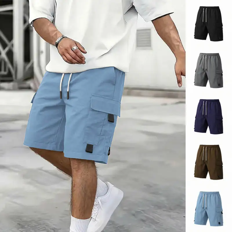 Men's Casual Short Pants Work Trousers Drawstring Multiple Pockets Patchwork Spring Summer Pure Color Leisure Cross-Border
Men's Casual Short Pants Work Trousers Drawstring Multiple Pockets Patchwork Spring Summer Pure Color Leisure Cross-Border