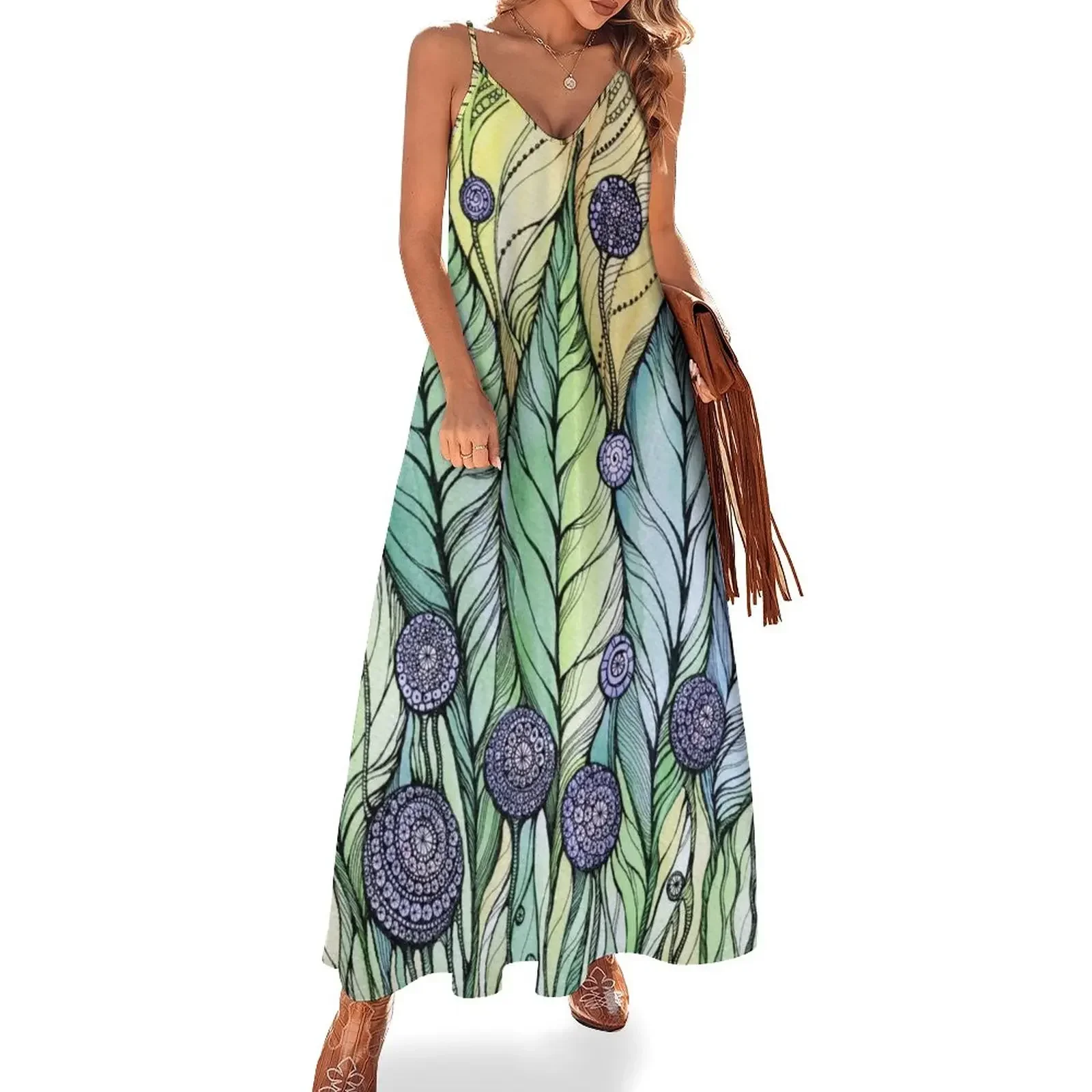 Dandelions.Hand drawink and pen, Watercolor, on textured paper Sleeveless Dress Casual dresses Dress
Dandelions.Hand drawink and pen, Watercolor, on textured paper Sleeveless Dress Casual dresses Dress