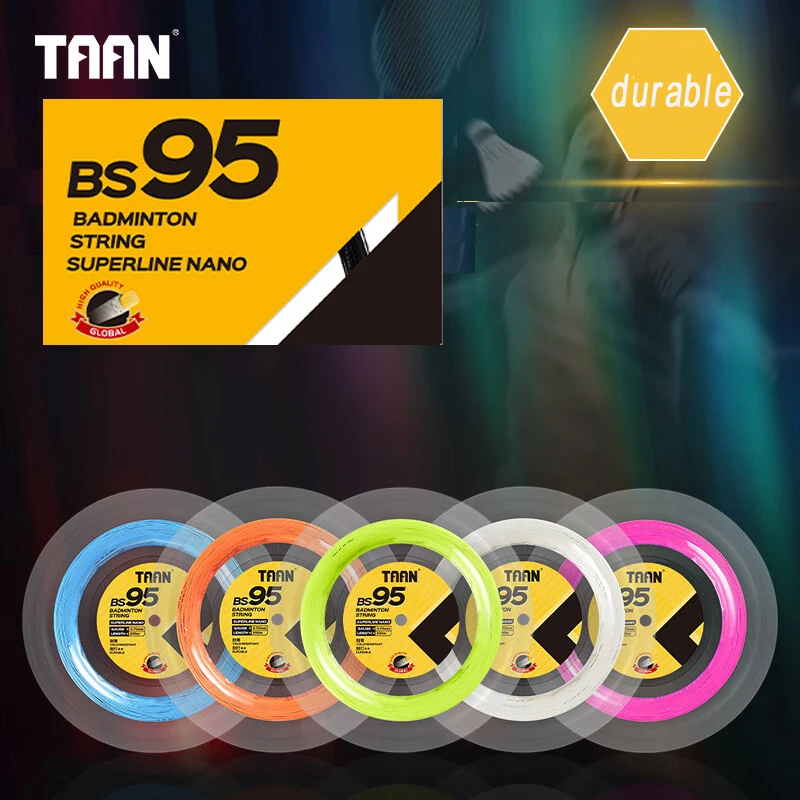 TANN BS95 200m/gauge 0.7mm high-ploymer nylon fiber durable/cold resistant professional badmintion string
TANN BS95 200m/gauge 0.7mm high-ploymer nylon fiber durable/cold resistant professional badmintion string