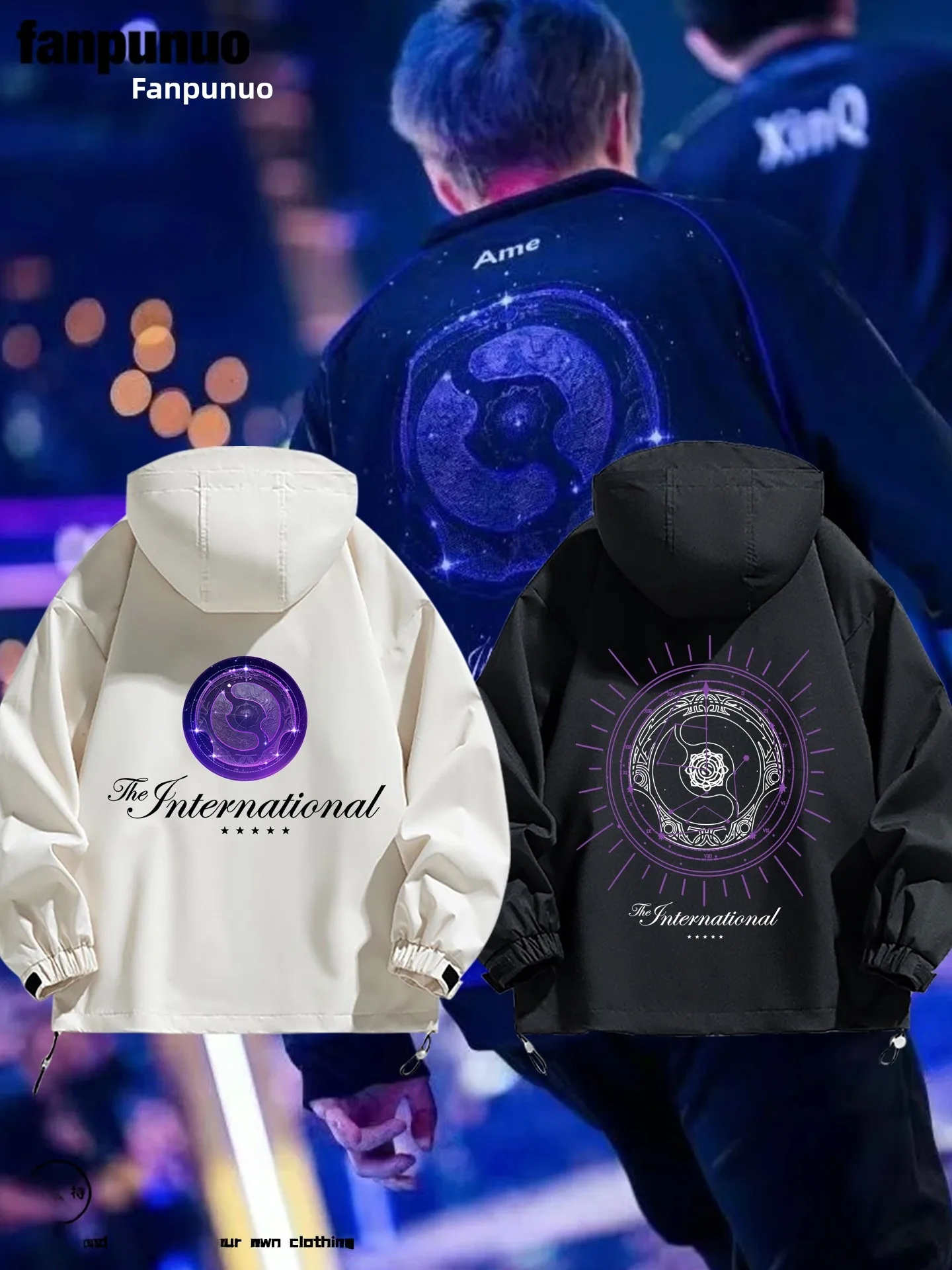 Loose Fit DOTA 2 Jaet Supportive Men's Outerwear Casual Sle Windproof Polyester Nylon Cosite Fiber Zipper Closure Hooded
Loose Fit DOTA 2 Jaet Supportive Men's Outerwear Casual Sle Windproof Polyester Nylon Cosite Fiber Zipper Closure Hooded