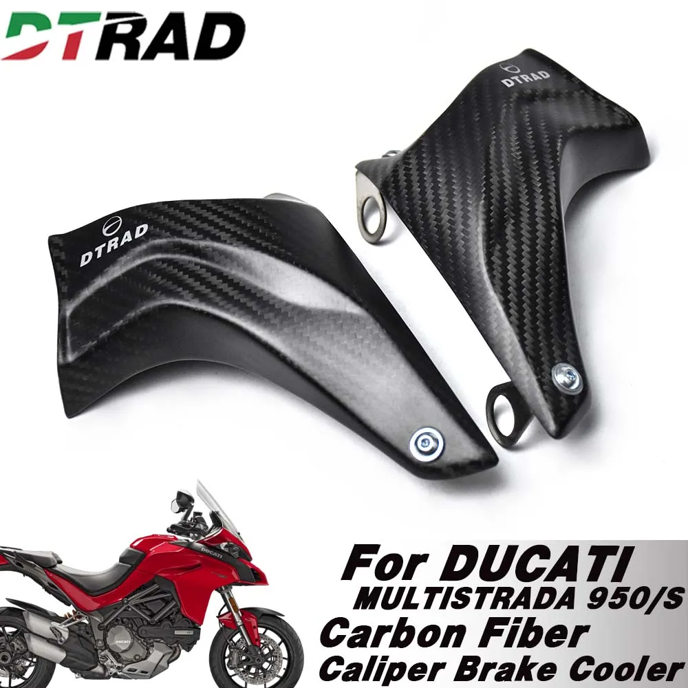 For DUCATI MULTISTRADA 950 2016-2021 950S 2019-2021 Caliper Spacing 100MM Carbon Fiber Brake Dise Cooler Air Cooling Ducts Kit
For DUCATI MULTISTRADA 950 2016-2021 950S 2019-2021 Caliper Spacing 100MM Carbon Fiber Brake Dise Cooler Air Cooling Ducts Kit