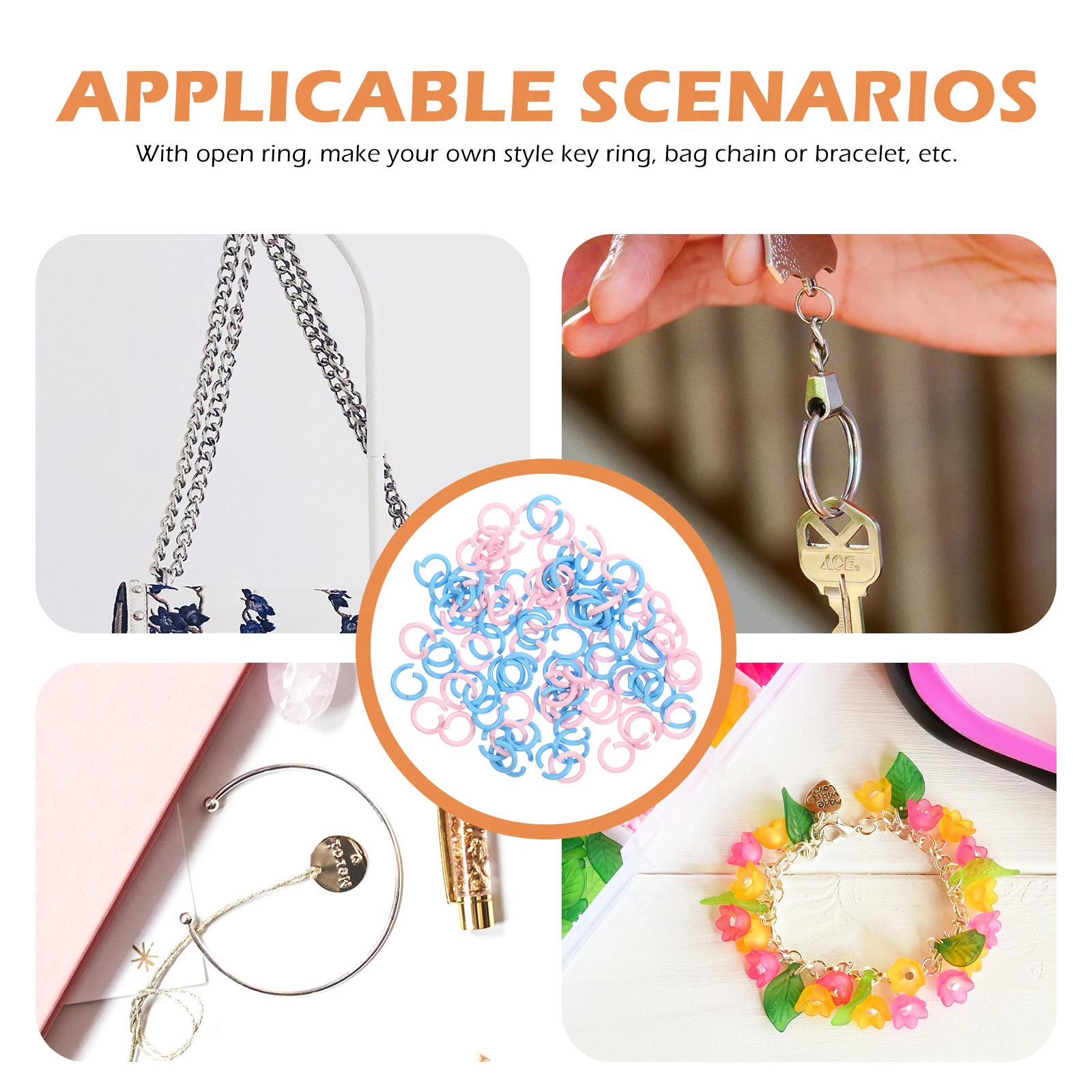 200pcs Metal Opening Split Rings Small Jump Rings for DIY Jewelry Necklace Clasp Charm Pendant Making Supplies
200pcs Metal Opening Split Rings Small Jump Rings for DIY Jewelry Necklace Clasp Charm Pendant Making Supplies