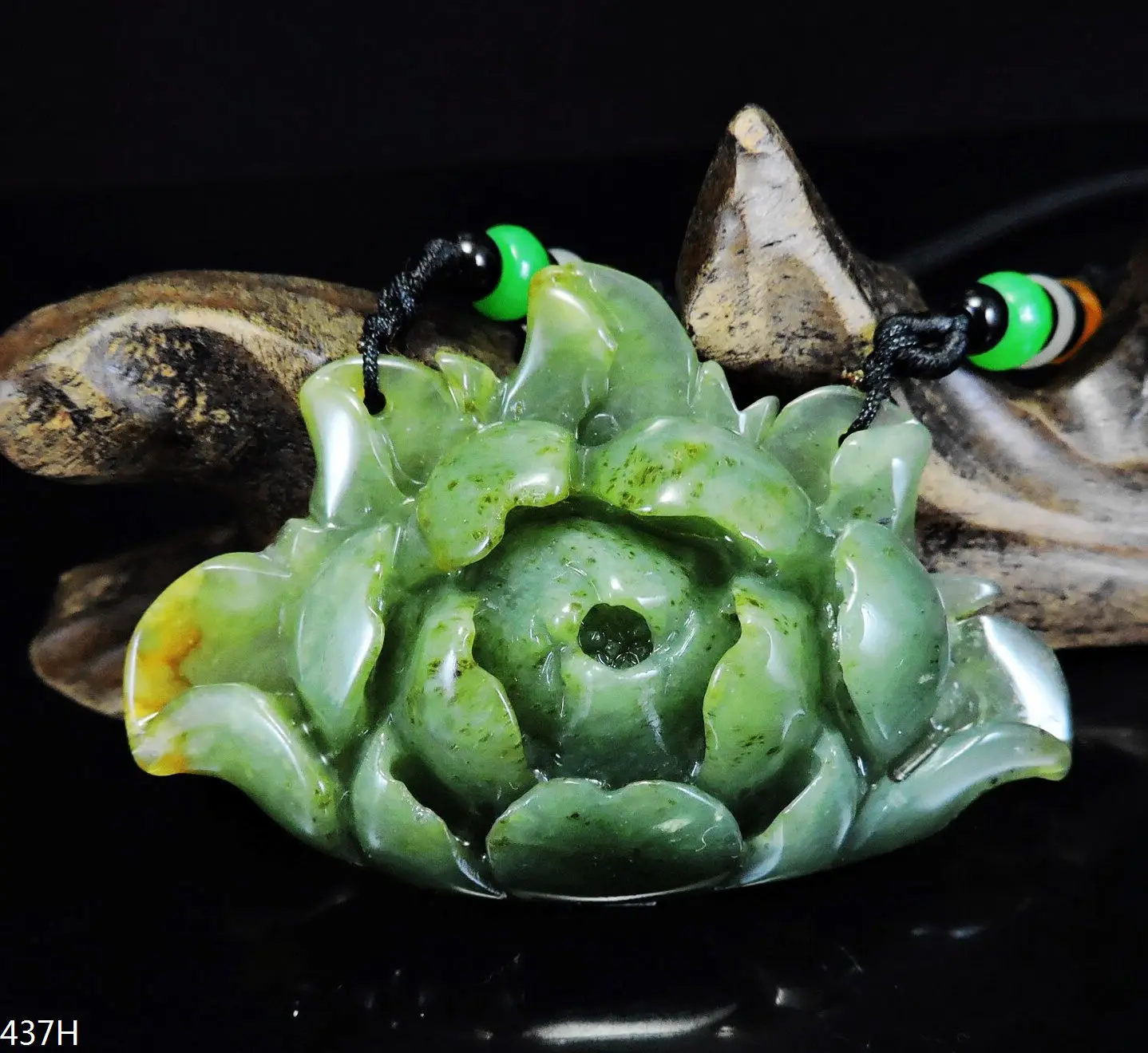 Jade Jewelry Natural Jade Pendant Necklace Hand-Carved peony flower Jadeite Necklace Pendant Gift No Treatment 437H
Jade Jewelry Natural Jade Pendant Necklace Hand-Carved peony flower Jadeite Necklace Pendant Gift No Treatment 437H