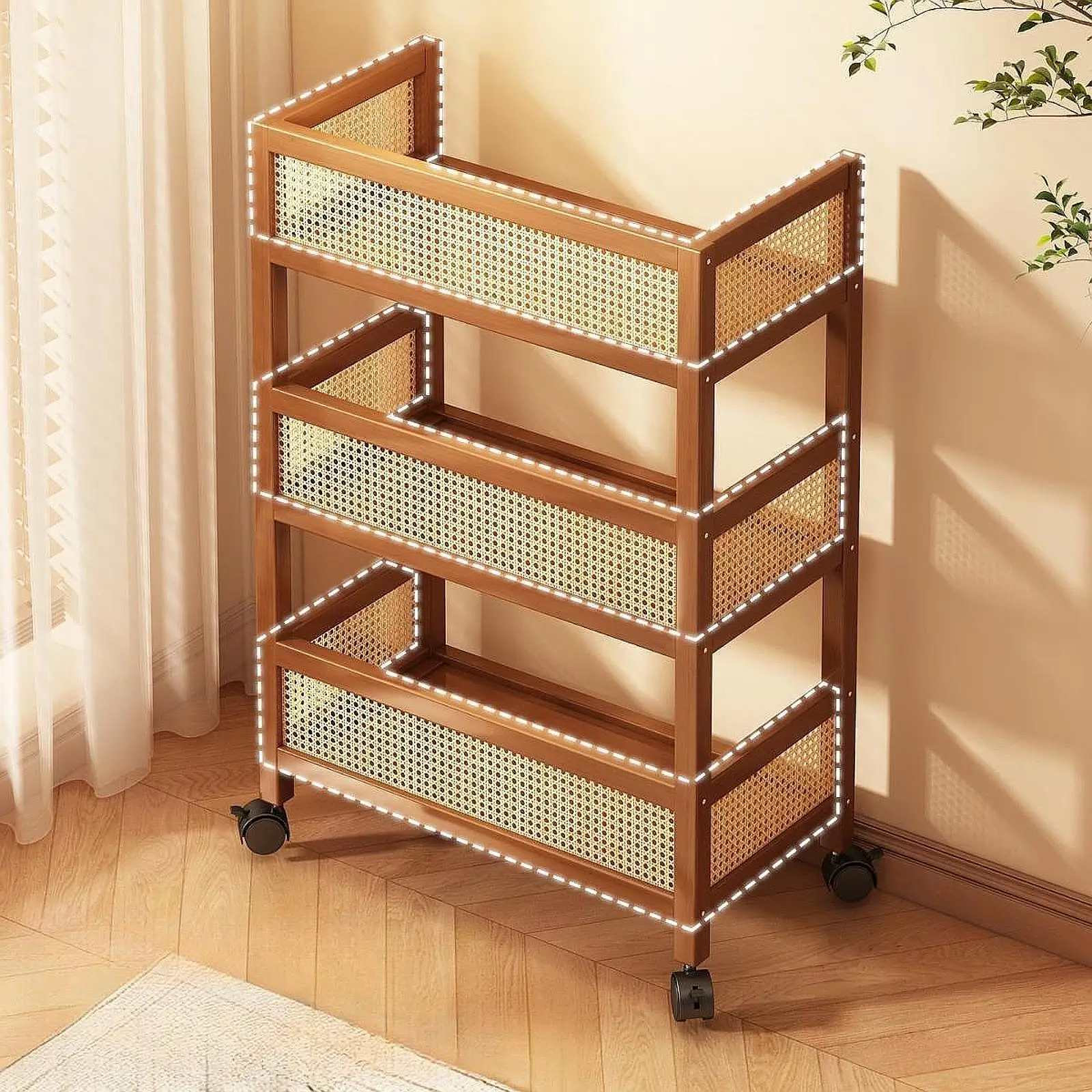 Rolling Utility Cart 3 Tier Movable Storage Trolley Rolling Book Cart Storage Cart Kitchen Serving Cart for Bedroom Laundry Room
Rolling Utility Cart 3 Tier Movable Storage Trolley Rolling Book Cart Storage Cart Kitchen Serving Cart for Bedroom Laundry Room